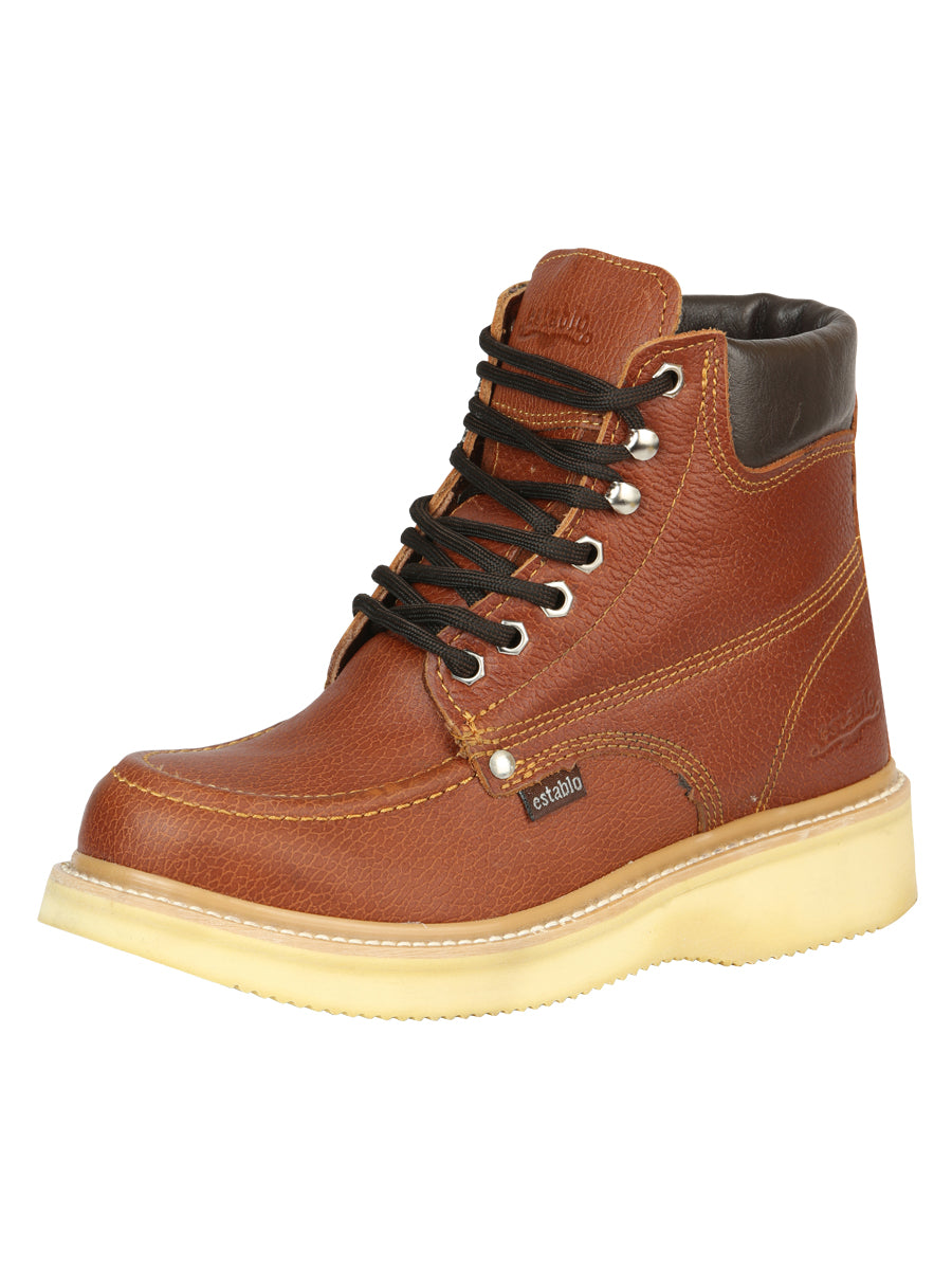 Establo Men’s Work Boot - Grizzly Honey Lace-Up 45428