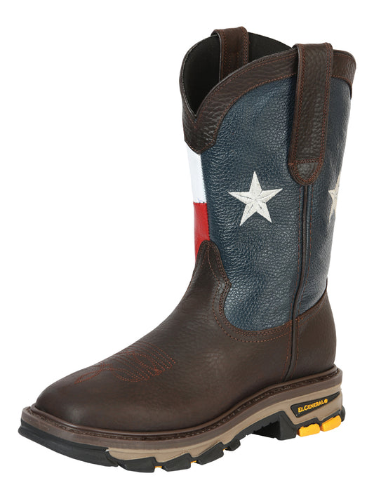 El General Men’s Work Boot - Bull Fight Leather - Choco 44749